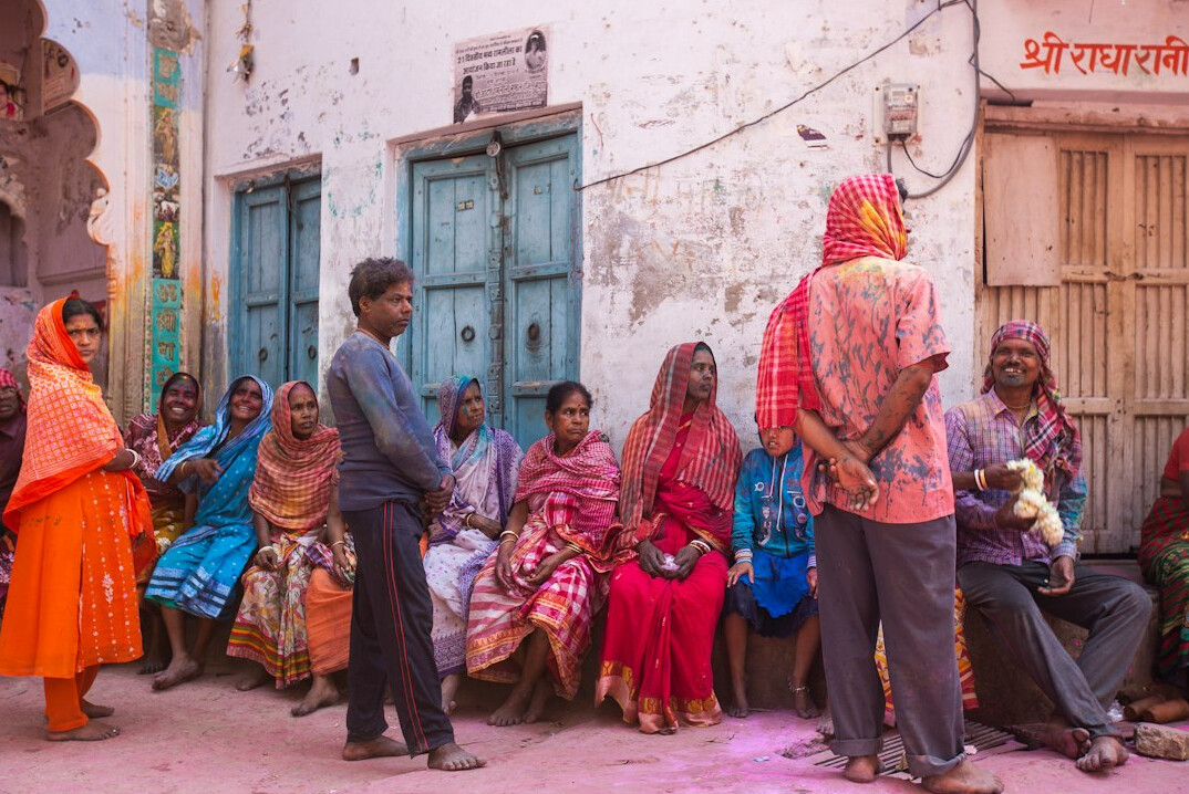 People participating in a workshop discussion